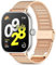 WindRen Ersatzarmband Kompatibel mit Xiaomi Redmi Watch 5/Xiaomi Redmi Watch 4/Xiaomi Mi Band 9 Pro/Xiaomi Mi Band 8 Pro, Mesh Geschäft Metall Uhrenarmband für Redmi Watch 4,Roségold