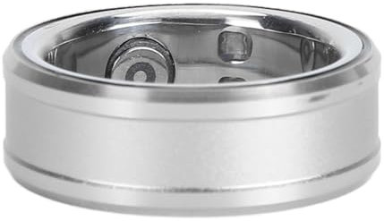 Smart Ring Tracker, BT Fitness Tracker Ringe mit Integriertem NFC für Android 6.0 und für 11.0, Smartphone-Kamera-Fernbedienung, Umfassende Schlafanalyse (Silver)