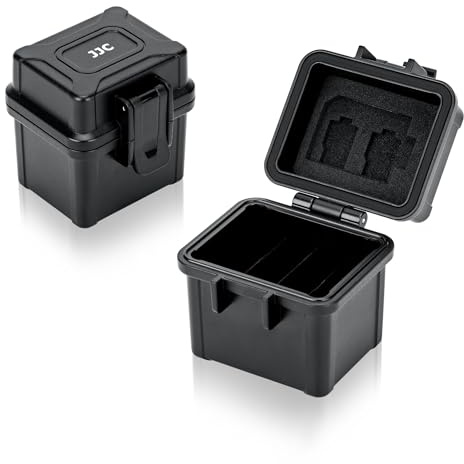 DB-110 LI-92B LI-90B Battery Card Storage Case Box for 4x Camera Batteries | Water-Resistant & Anti-Shock Camera Battery Holder for 1 x SD 2 x TF Micro SD for Ricoh DB-110 LI-90B LI-92B