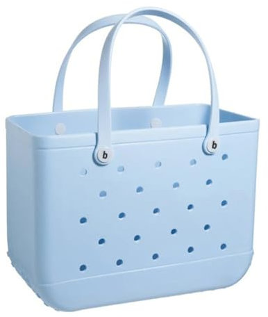 ASIAD Gummi-Einkaufstasche, Strandtasche, Wasserdicht, Sanddicht, Outdoor-Reisetaschen, Silikon-Handtasche Für Strand, Markt, 38 * 13 * 32cm,10