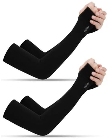 PYEUIFT 2 paires de manchons de bras pour hommes et femmes, protection UV UPF 50+, protège-bras, manchons respirants pour le cyclisme, le basket-ball, le golf et autres sports de plein air