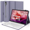 IVEOPPE Tastiera per Lenovo Tab P12 12.7 2023, Cover per Lenovo Tab P12 con Tastiera, Custodia Cover Tastiera Layout Italiano Rimovibile Bluetooth per Lenovo Tab P12 12.7 Pollici 2023 TB370FU, Viola