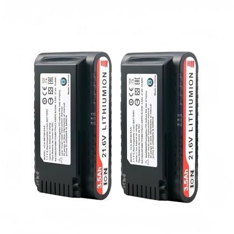 TYRLBDXS 21.6V 3500mAh 2PCS Replacement Vacuum Cleaner Lithium Ion Battery For Vacuum Cleaner VCA-SBT90 / XAA, Compatible For Samsung Jet 90 / Jet 75 Pet