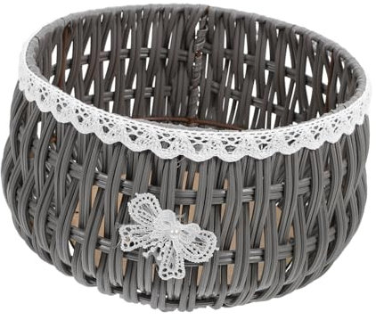 PHENOFICE Panier De Jardinière Tissé à La Main Panier De Fleurs Rustique pour Plantes d 39 Intérieur Petit