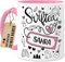 Tassenliebling® Swiftea personalisierte Tasse - Rosa mit Namen - Beidseitiger Druck - Geschenk für beste Freundin, Kollegin oder Familie - 330ml Keramik