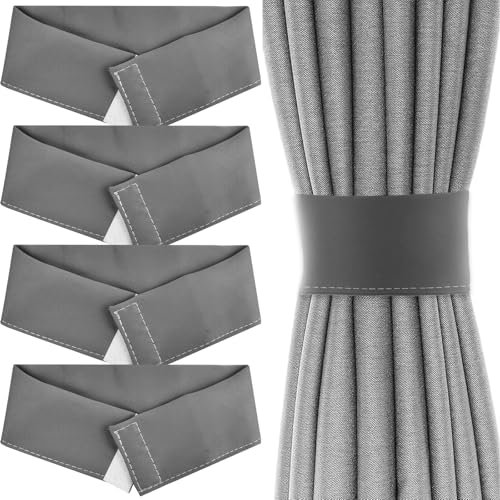 Vorhang Raffhalter, 4 Stück Curtain Rope Buckle, Tiebacks for Curtains, Decorative Sashes for Curtains Holdbacks Outdoor, Vorhangbinder, Gardinen Raffhalter für Haus Office, Wohnzimmer, Schlafzimmer