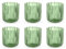 H&h set 6 bicchieri margaret verde cl34