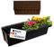 Hossi's Wholesale 6 Euro-Paletten Blumenkästen-Einsätze | mit Hängesystem zum Einhängen | 37,3cm Braun | Pflanzkasten für Europalette Palette | Balkonkasten | Blumentopf | extrem stabil