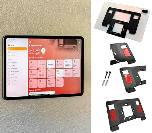 Genérico Soporte de Pared para Tablet Universal Valido para Cualquier Modelo y Marca/Soporte de Tableta para Pared Minimalista Universal/Soporte para Tablet Invisible (Negro)
