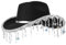 Kexpsogy Llamativos sombreros de vaquero con lentejuelas, flecos, estrellas, carnaval, fiesta, vaquera, resistente al sol, ala ancha, sombrero Fedoras