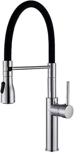 Robinet de cuisine chromée noir mat