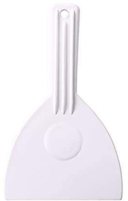 Kitchen Plastic Scraper with Handle, Plastic Flexible Bowl Scraper, Bread Scraper for Baking Bread, Pizza and Cake