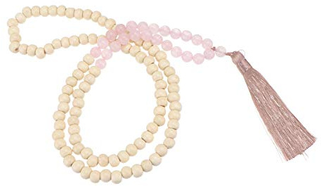 FRCOLOR Rope Tassels Decor Bead Necklace for Home Crafts Rustic Style Decor Outdoor Decorations