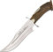 Muela LOBO-23S - Cuchillo de caza con mango de corona, diseño de ciervo, color rojo