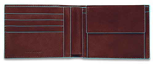 Piquadro Blue Square Münzbörse, 0.43 liters, Braun (Mogano)