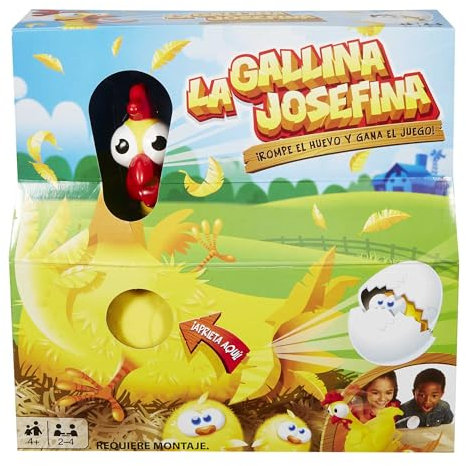 Mattel Games La Gallina Josefina, juego de mesa infantil, +4 años, versión español (FRL14)