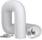 Hon&Guan Aluminium PVC Ventilation Air Ducting 4 Inch Flexible Vent Hose Pipe for Extractor Fan, Hydroponics(ø100mm*5m,White)