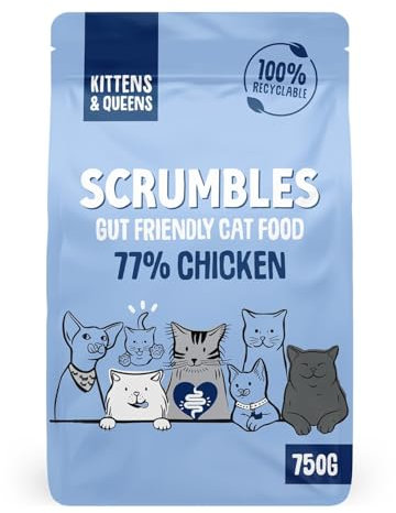 Scrumbles Complete Dry Kitten Food, Gluten Free Recipe, 750g,package may vary