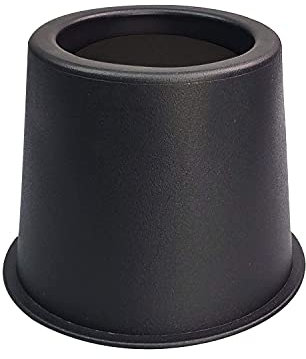 10 cm Round Bed Risers Lifts Height of 4 Inch Heavy Duty Table Risers Furniture Risers Great Under Bed Storage Space Black Set of 4 Pcs