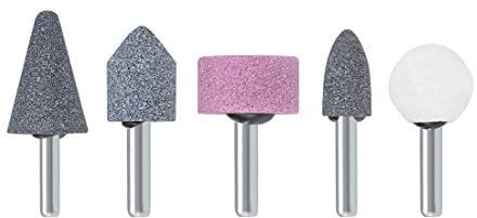 sourcing map Abrasive Stone Points Set Grinding Wheel Polishing Head with 1/4-inch Shank 5 Pcs