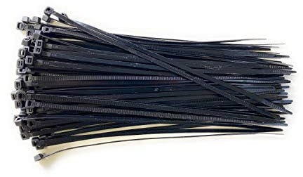 Cable Ties - 350mm x 4.8mm - 13.8 Premium Long Tie Wraps - Nylon Zip Ties (50, Black)