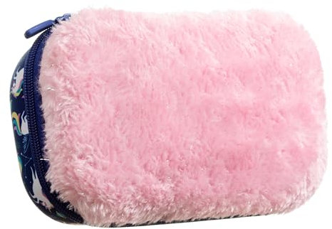 ZIPIT Pelz Bleistiftbox/Aufbewahrungsbox mit Innentasche, Unicorn