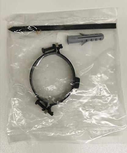 Collier de serrage pour tuyau d'air chaud (D60, noir).