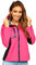 BOLF Femme Veste Softshell de transition a capuche Impermeable Blouson zippe Fonctionnel Coupe-vent Etanche Sport de Trekking Respirant Outdoor Style 3077 Rose XXL [D4D]