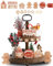 BestAlice 12 Pcs Christmas Tiered Tray Decor, Winter Christmas Wooden Tabletop Signs, Rustic Gingerbread Man Xmas Tree Snowmen Wood Block (Gingerbread Man)