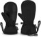 Andake Kinderhandschuhe,Warme Winterhandschuhe Wasserdicht Winddicht Handschuhe für Skifahren, Spielen, Outdoor-Aktivitäten, Jungen und Mädchen (Schwarz-kurz, XXXS(ca.2-4 Jahre))
