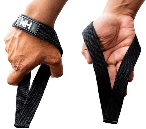 Weightlifting House Handgelenk Bandage, Handgelenkstütze für olympisches Gewichtheben, Fitness Gelenkbandagen für Snatch, Pulls und Deadlifts (Black)
