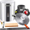 VEVOR Four de Fusion à Gaz 6 kg 1482 ℃ Four à Propane Fonderie avec Creuset en Graphite Kit de Four de Fusion de Métal Corps en Inox 1 Brûleur Pince pour Fondre Or Alu Argent Recyclage des Ferrailles