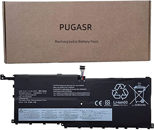 PUGASR 00HW028 Laptop Battery for Lenovo Thinkpad X1 Carbon 4th / Gen 4 (2016) ThinkPad X1 Yoga 1st 2nd Series 00HW029 SB10F46466 SB10F46467 SB10K97566 01AV409 01AV438 01AV439 52Wh