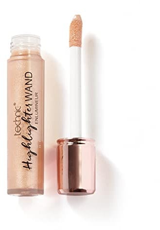 Technic Highlighter Stift - Leuchtend goldener flüssiger Highlighter mit Doppelapplikator. Farbton: Beam Me Up. 9ml