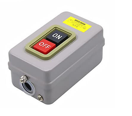 EPANO Interruptor de botón de control de potencia industrial para el hogar con motor trifásico BS211B 216B 230B 1.5/2.2/7.5KW (color: BS216B 2.2KW)