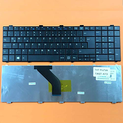 T-ProTek Tastatur - Farbe: Schwarz - Deutsches Tastaturlayout kompatibel für Fujitsu Siemens LifeBook AH530