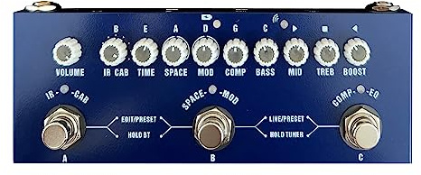 gitarreffekter Uppladdningsbar Multieffektpedal För Elbasgitarrinspelning Ljudgränssnitt Funktionspedal