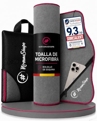 NirvanaShape Mikrofaser Badetuch 120x60 cm, Handtuch & Reisehandtuch | Microfaser Handtücher, Strandtuch, Sporthandtuch, Duschtuch, Saunatuch, schnelltrocknend, dünn, leicht