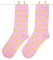 Roits Chaussettes Femme Canards en Caoutchouc Rose 36-40 - Chaussettes Fantaisie Originales Rigolotes Drôles