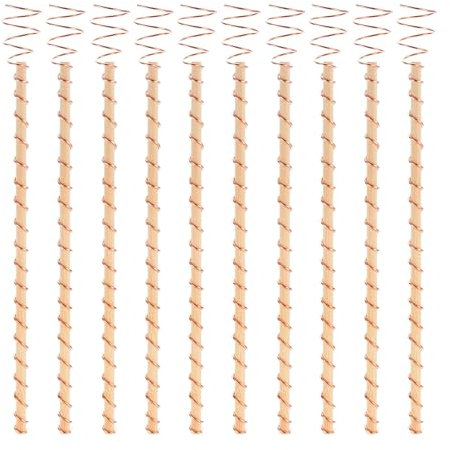 PATIKIL Electroculture Plant Stakes 12, 6 Pack Electro Culture Gardening Copper Coil Antennas for Growing Garden Plants Vegetables Using Ether Energy