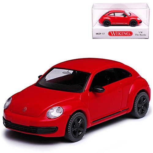 Volkwagen Beetle Typ 5c Coupe Tornado Rot Ab 2011 H0 1/87 Wiking Modell Auto