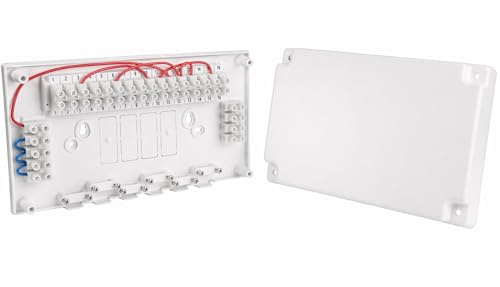 Hanicks 16 Terminal Wiring Centre, Compatible with Salus TC100, Timeguard TRT049N, Myson MWB16, Altech ALTHC008, EPH WC3, Drayton LWC1 Junction Box