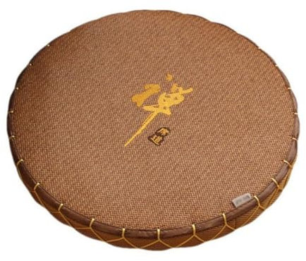 QDZC Handgewebt Sitzkissen Meditationsbodenkissen, Tatami Meditation Kissen Matten Set, Yoga -Sitzkissen -Bodenmatte, Atmungsaktive Japanische Tatami -Bodenkissen Kissen 45cm/18in