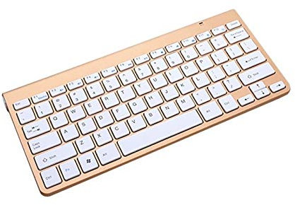 ZGPjubilant Computadora de Escritorio portátil Externa USB Mini Mouse con Teclado inalámbrico Universal, Estilo: Teclado (Color: Oro Rosa) (Oro)
