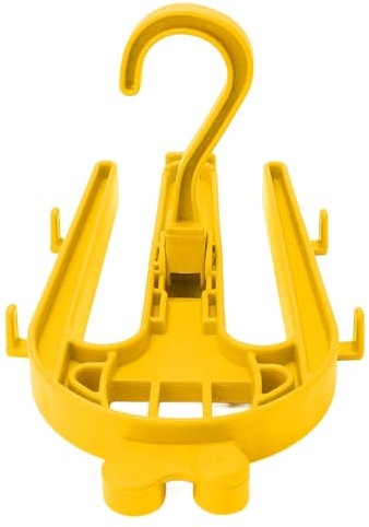 XHTLLO Neoprenanzug-Aufhänger, robuster Neoprenanzug-Aufhänger mit um 360° drehbarem Haken, zusammenklappbarer, schnell trocknender Ständer zum Surfen, Tauchen und für Stiefel (Gelb)