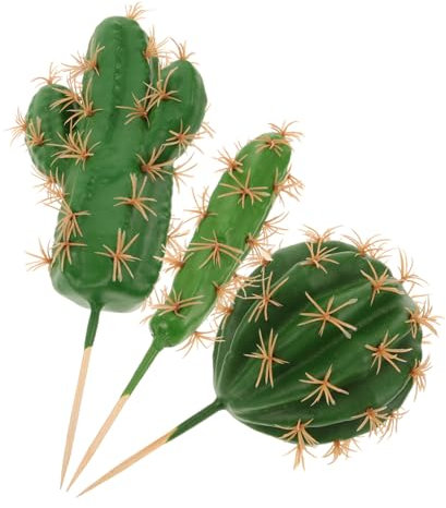 IWOWHERO 3stücke Teiliges Künstliches Kaktus- Für Tischdekoration Realistische Sukkulente Aus Langlebigem Material Für Gemütliche Wohnambiente Für Innenräume Geschenkidee