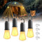 BrightWish LED Campinglampe Aufladbar, Tragbare Camping Licht Glühbirne 4 Stück mit 3 Helligkeitsmodi, IP65 Wasserdicht, Wiederaufladbare Zeltlampe, Camping Zubehör für Outdoor, Notfall, Stromausfall