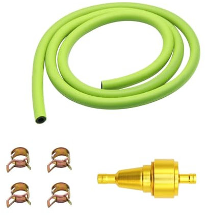 Racing 6mm Moto Filtro Carburante Interno Filtri Benzina + Tubo Flessibile Carburante Benzina + Clip Moto Scooter Dirt Bike