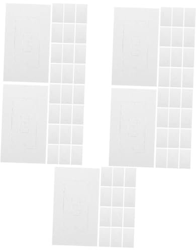 Uonlytech 5 Ensembles Joint En Mousse Isolante Multiprise Prise Noire Serrer Prises Noires Sceau Siceaux Couvercle De La Plaque De Sortie Plots De Prise Électrique Eva Blanche 50 Pièces * 5