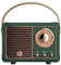 Retro Radio Smart Speaker Surround Hi-Fi Sound Bluetooth V5.0 Speaker Portable Wireless Vintage Speaker,Easy and Quick Pairing (Green)